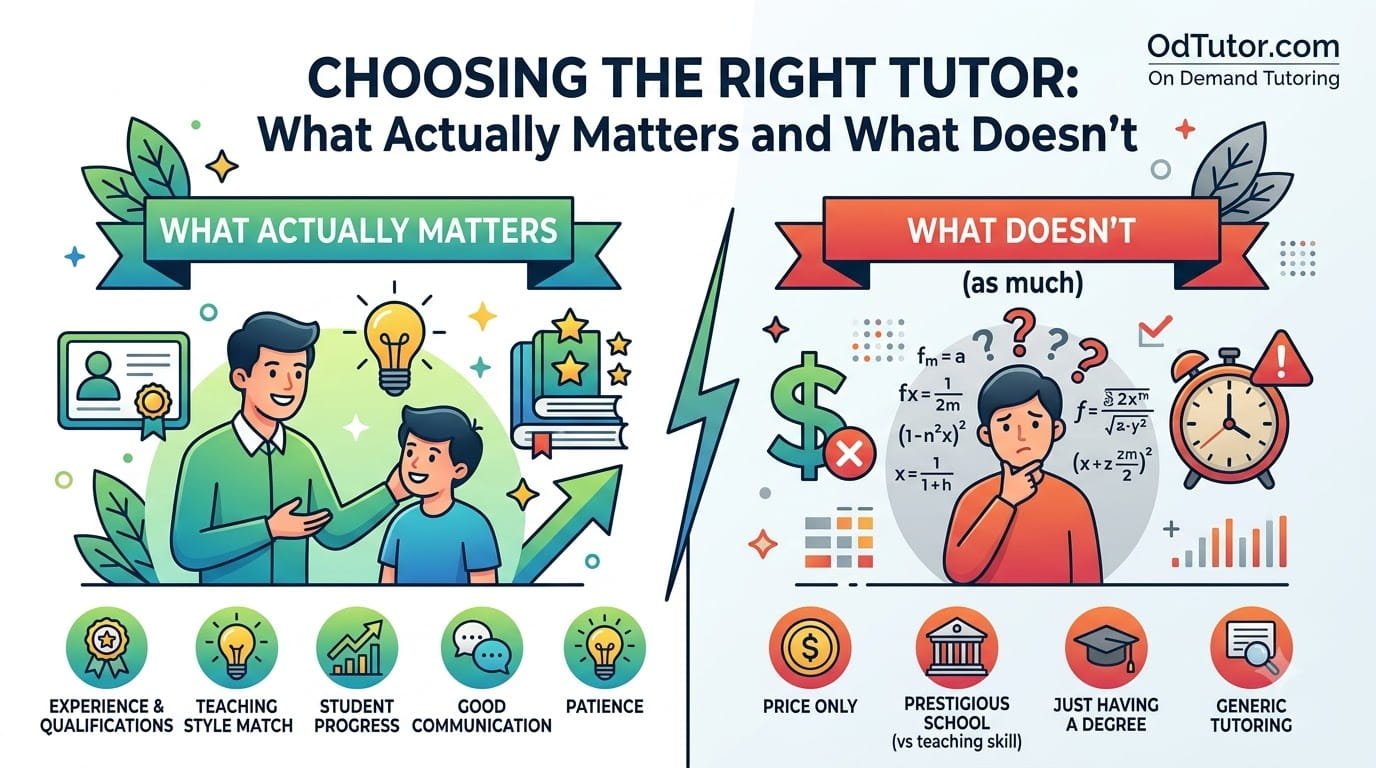 Choosing the Right Tutor: What Actually Matters and What Doesn't