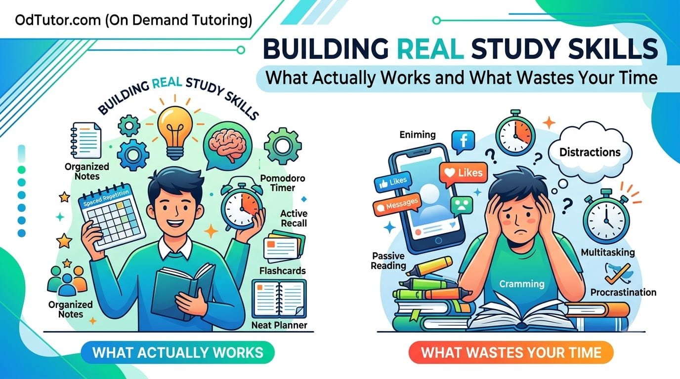 Building Real Study Skills: What Actually Works and What Wastes Your Time