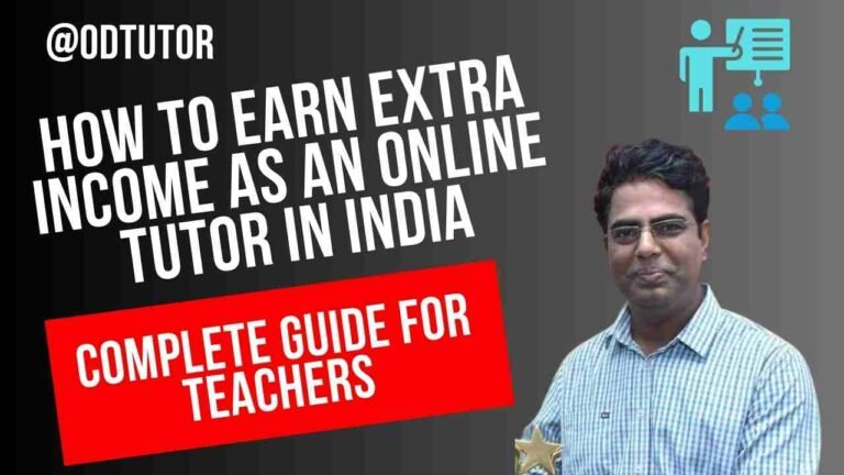How to Earn Extra Income as an Online Tutor in India