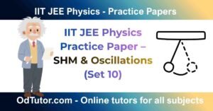 IIT JEE Physics Practice Paper – SHM & Oscillations (Set 10)