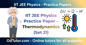 _IIT JEE Physics Practice Paper – Thermodynamics (Set 21)