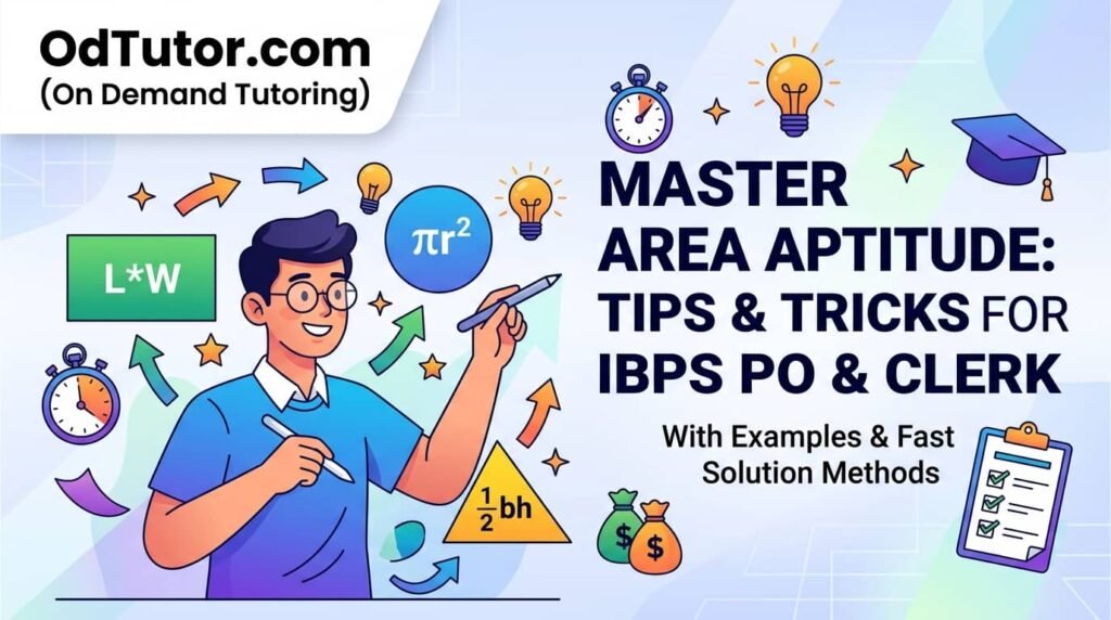 Aptitude Problems on Area - Tips and Tricks to Solve in IBPS PO and Clerk Exams with examples