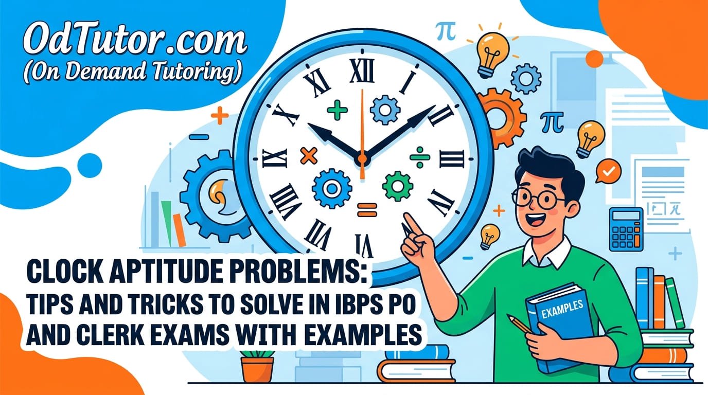 Clock Aptitude Problems: Tips and Tricks to Solve in IBPS PO and Clerk ...