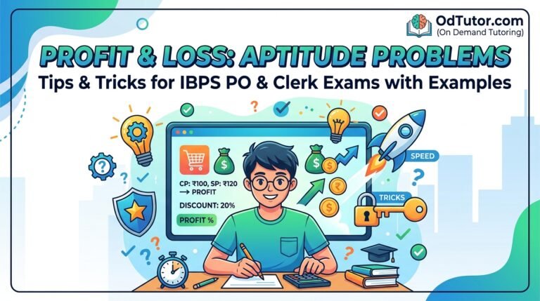 Profit and Loss Aptitude Problems Tips and Tricks to Solve in IBPS PO and Clerk Exams with Examples