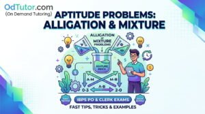 Aptitude Problems on Alligation or Mixture – Tips and Tricks