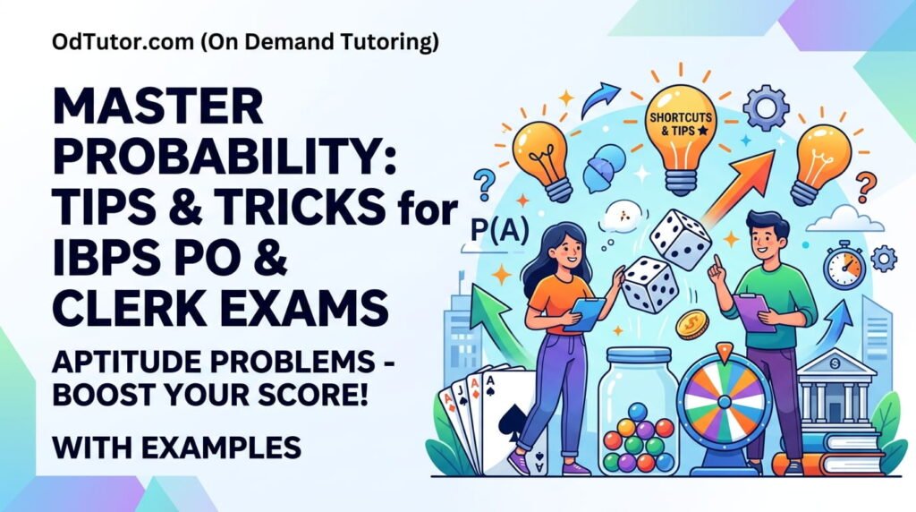 Aptitude Problems on Probability - Tips and Tricks to Solve in IBPS PO and Clerk Exams with Examples