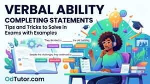 Verbal Ability Completing Statements - Tips and Tricks to Solve in Exams with Examples