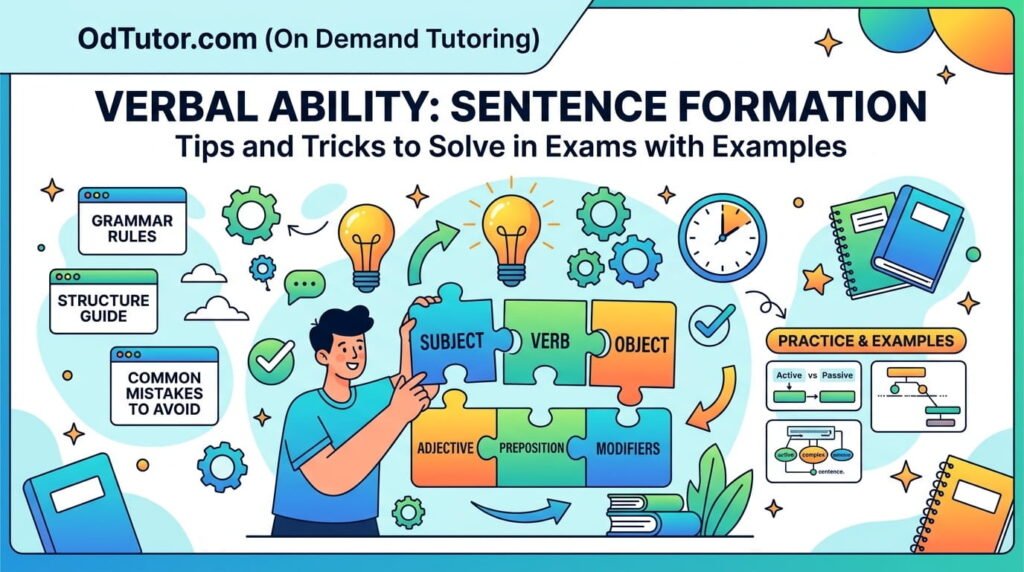 Verbal Ability Sentence Formation Tips and Tricks to Solve in Exams with Examples