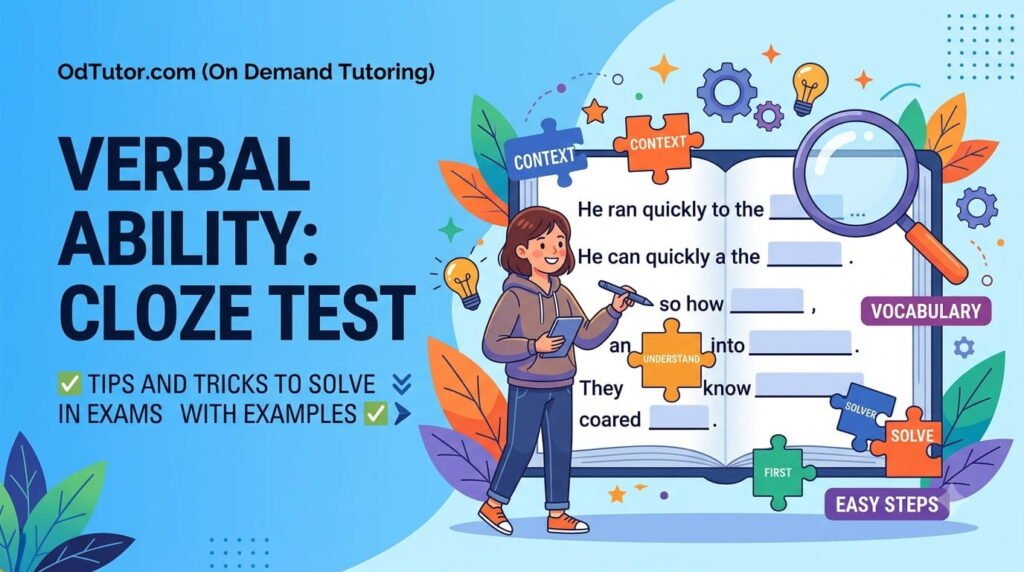 Verbal Ability Cloze Test - Tips and Tricks to Solve in Exams with Examples