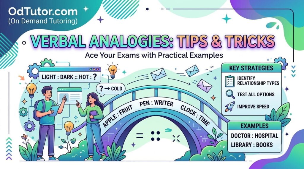 Verbal Ability Verbal Analogies - Tips and Tricks to Solve in Exams with Examples